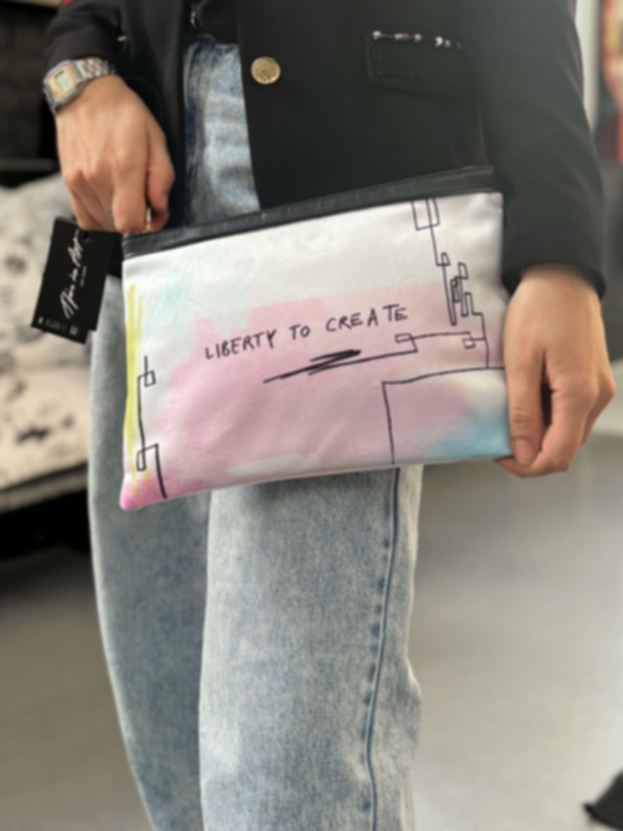 Pochette Basquiat 30x20cm