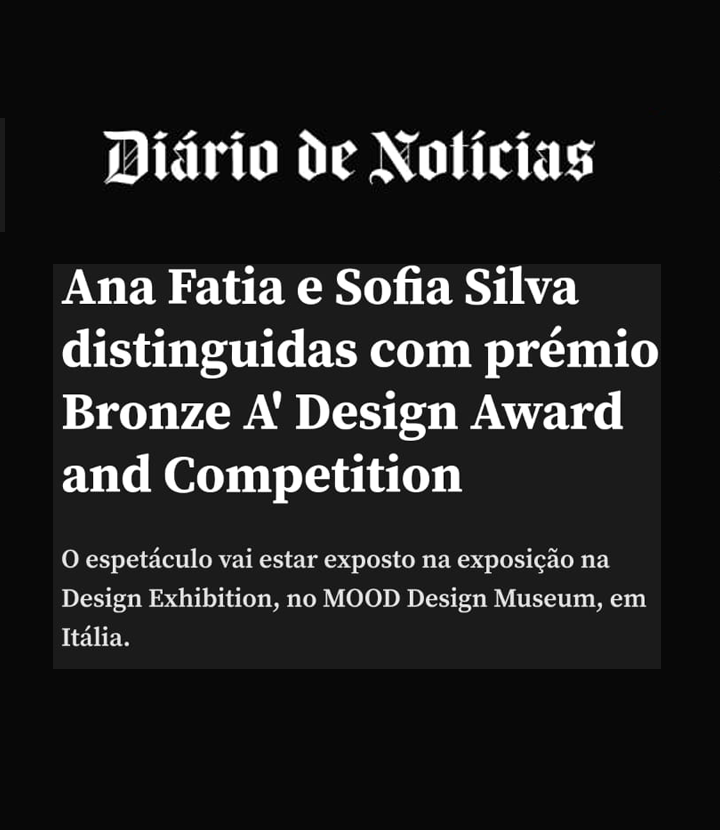Sofia Silva featured in Diário Notícias newspaper for A'Design Award win, Lisbon 2022.png