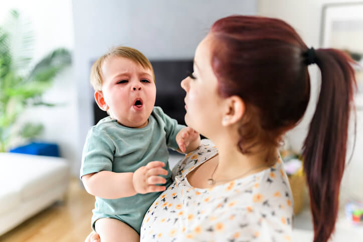 Inhalación de vapor para bebés