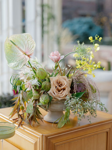 Floral arrangement for an event at the st julien hotel