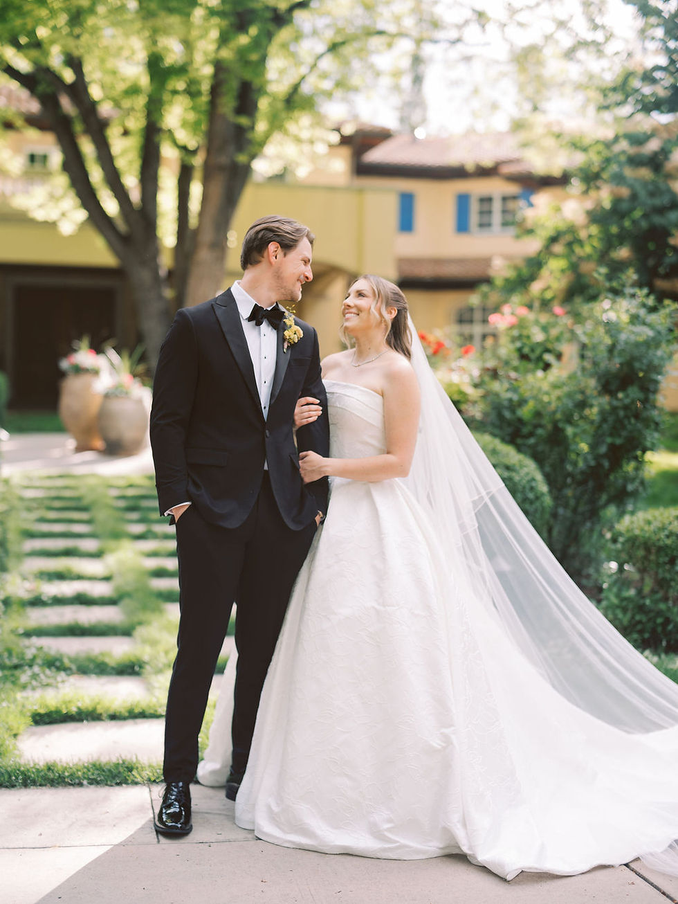 Bride and groom's wedding at Oceana's Gardens in Boulder, Colorado