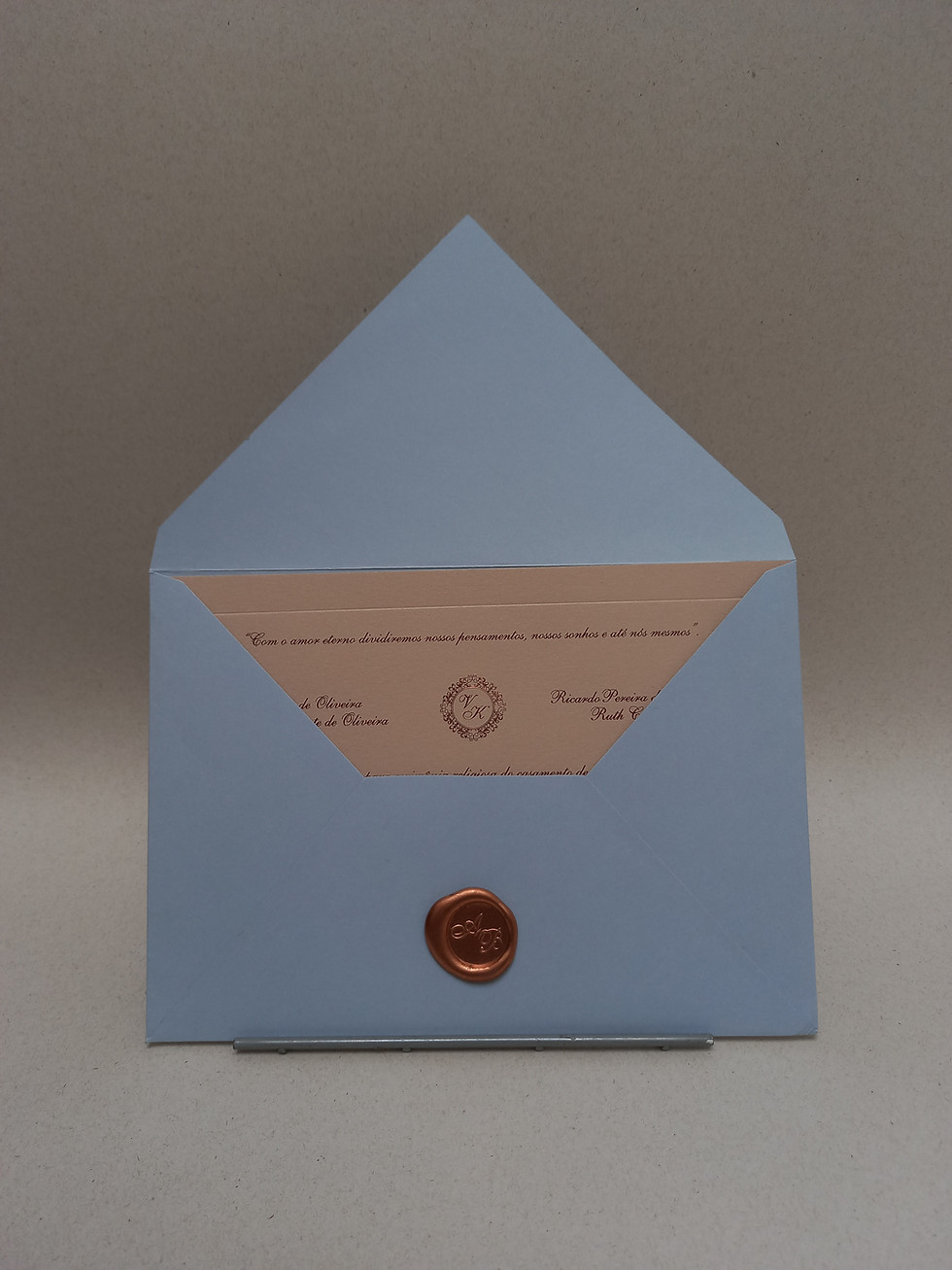 Miniatura: Convite de luxo com lacre de cera 