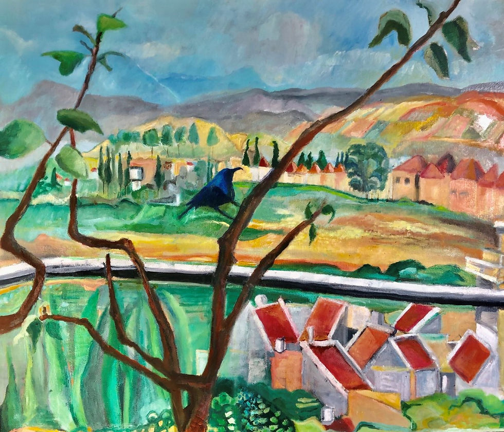 איור אורח במרפסת