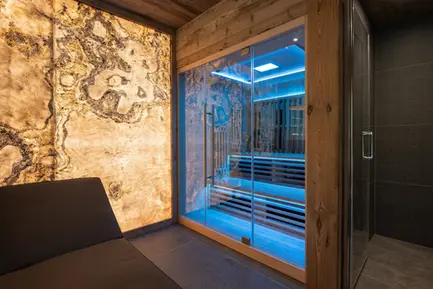 Sauna dans un chaler à louer dans les vosges