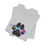 Thumbnail: Colorful Paw Print 1st Grade Crew Tee, School Spirit Wear