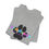 Thumbnail: Colorful Paw Print 3rd Grade Crew Tee, School Spirit Wear