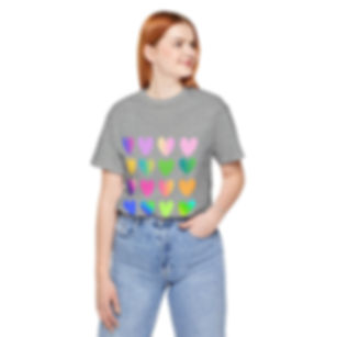 Hearts Abound- Bella and Canvas Unisex Tee, School Spirit Wear