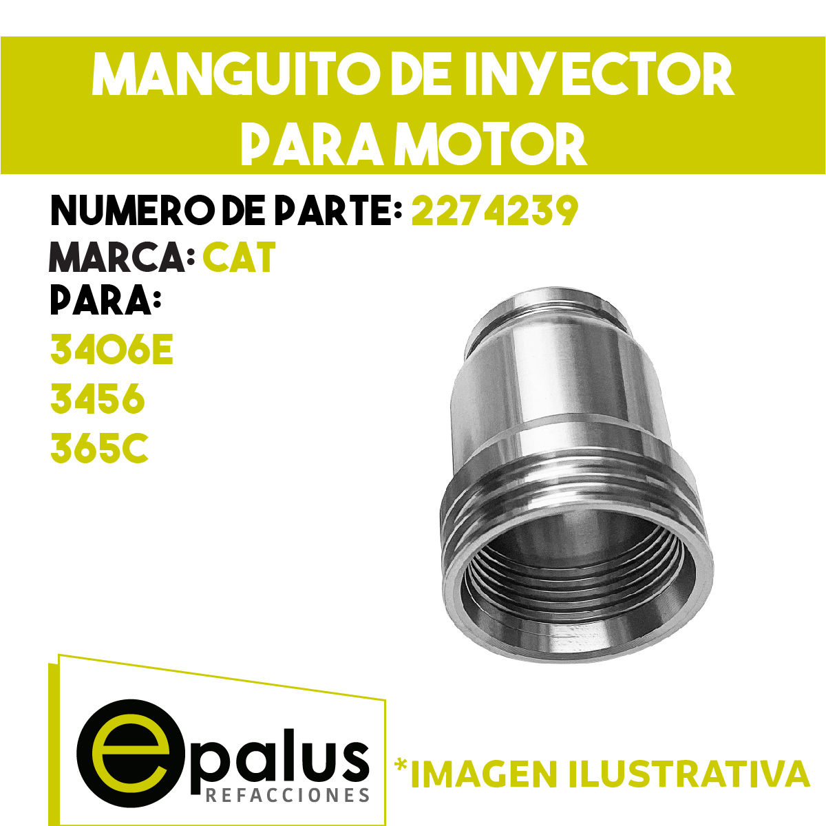 MANGUITO DE INYECTOR PARA MOTOR - PARTE: 2274239