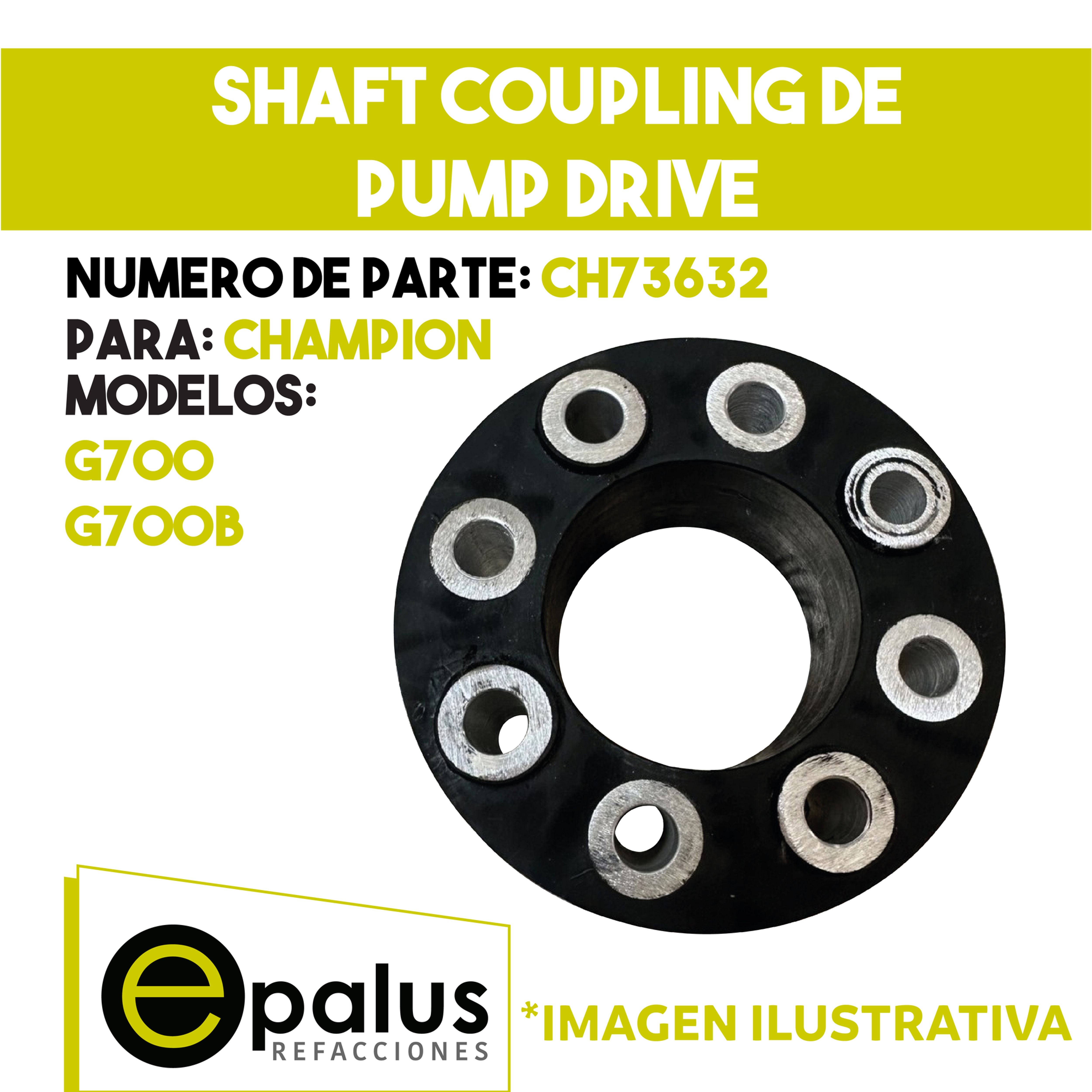 SHAFT COUPLING DE PUMP DRIVE - PARTE: CH73632