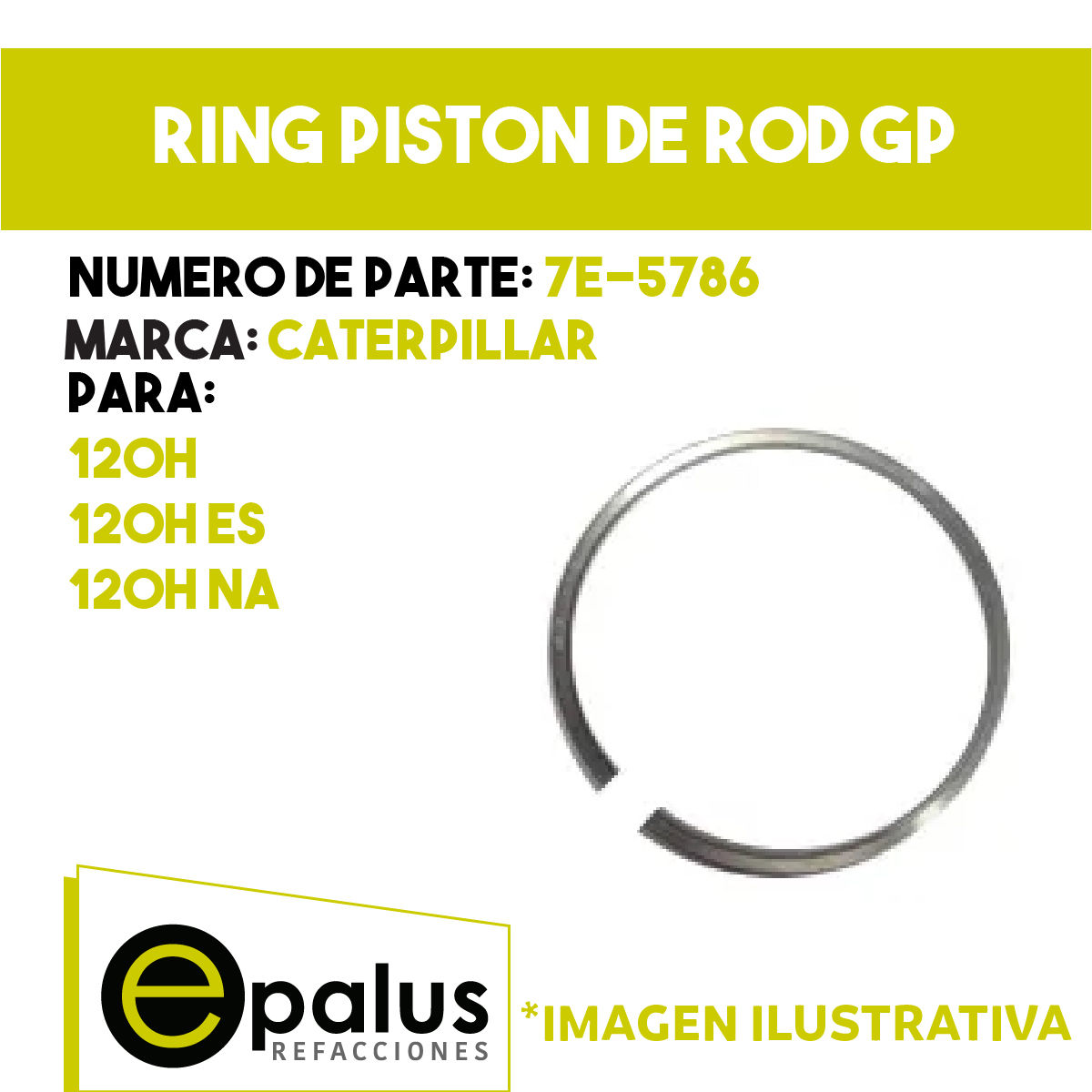 RING PISTON DE ROD GP - PARTE: 7E-5786