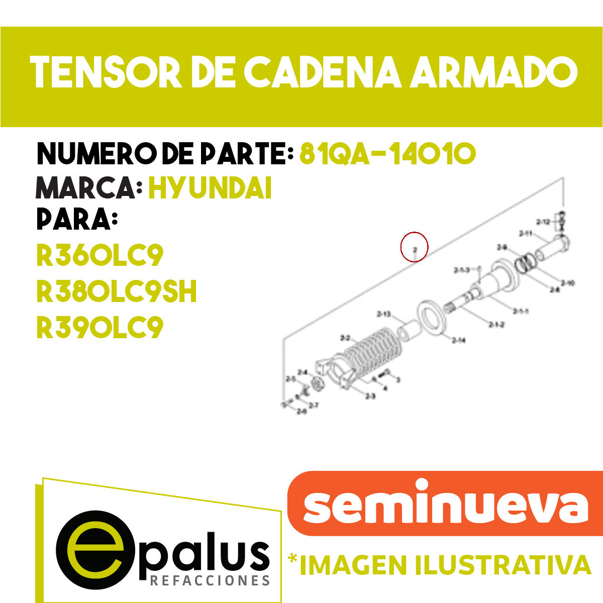TENSOR DE CADENA ARMADO - PARTE: 81QA-14010