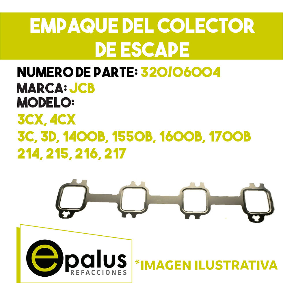 EMPAQUE DEL COLECTOR DE ESCAPE - PARTE: 320/06004