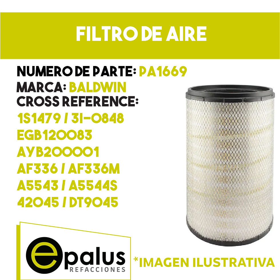 FILTRO DE AIRE - PARTE: PA1669