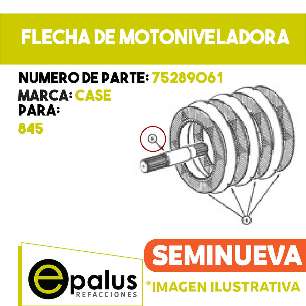 FLECHA DE MOTONIVELADORA - PARTE: 75289061