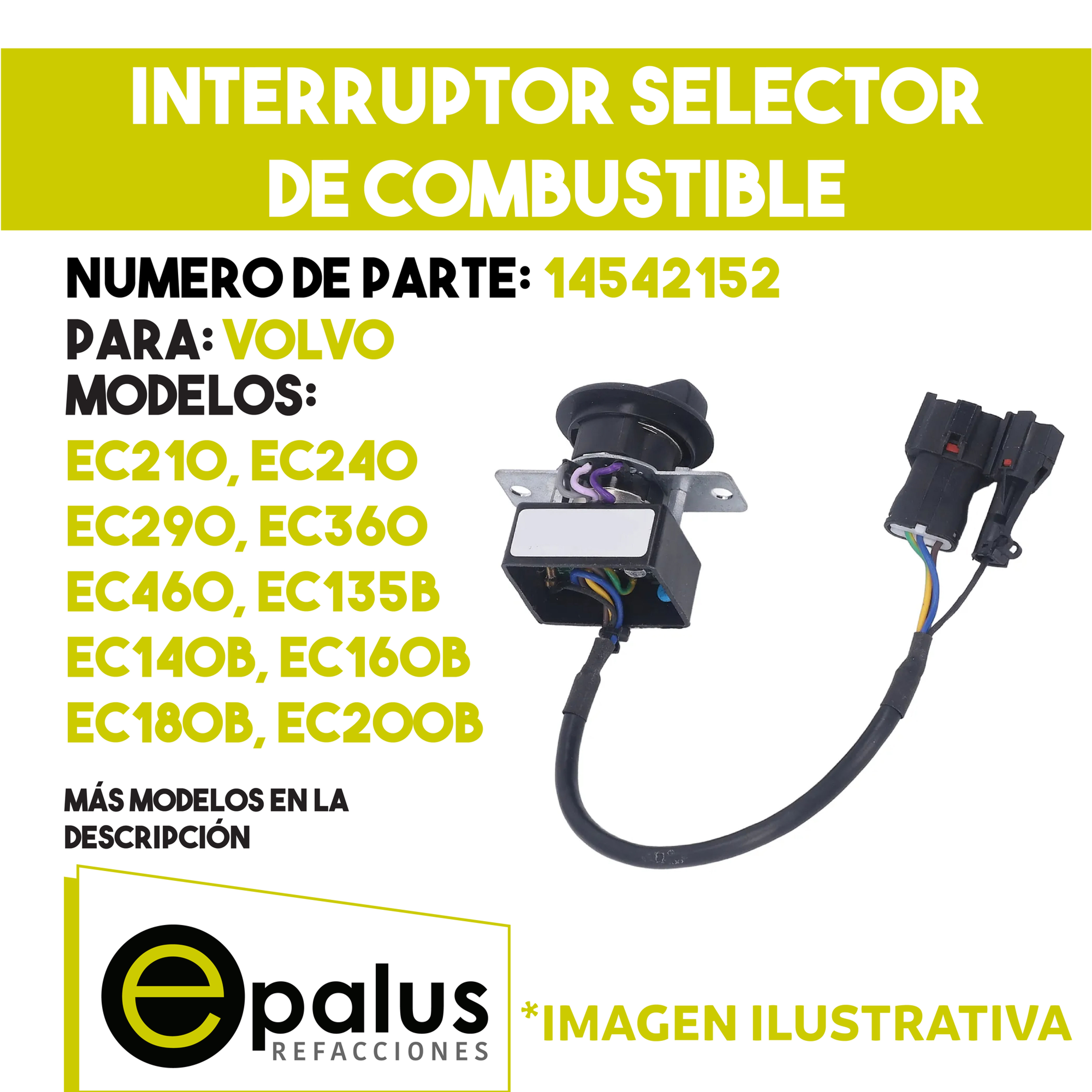 INTERRUPTOR SELECTOR DE COMBUSTIBLE - PARTE: 14542152