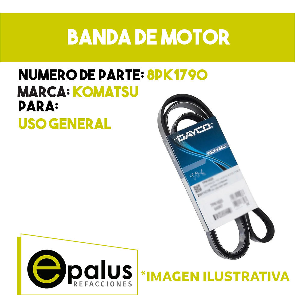 BANDA PARA MOTOR - PARTE: 8PK1790