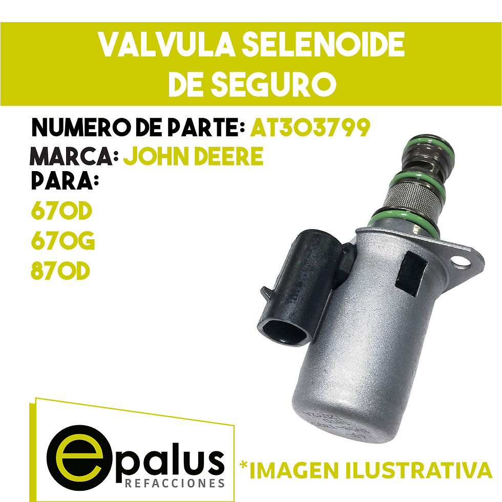 VALVULA SOLENOIDE DE SEGURO - PARTE: AT303799