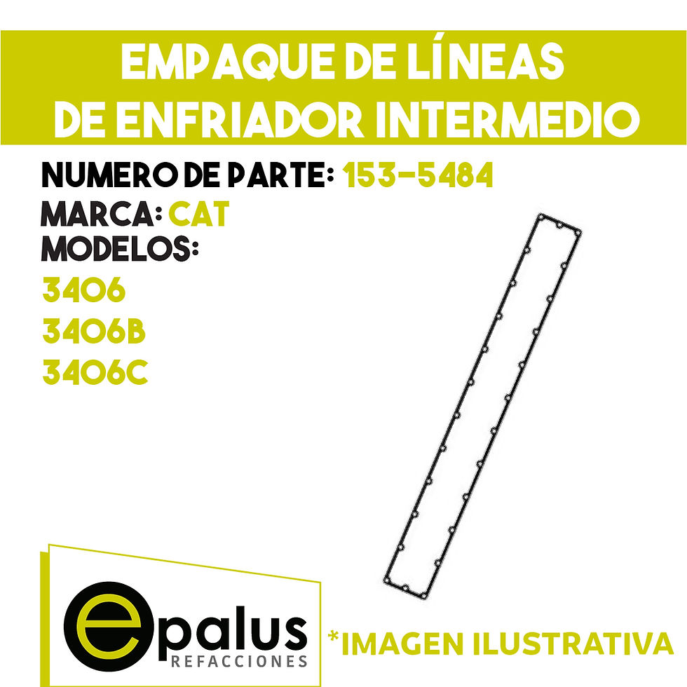 EMPAQUE DE LINEAS DE ENFRIADOR INTERMEDIO - PARTE: 153-5484