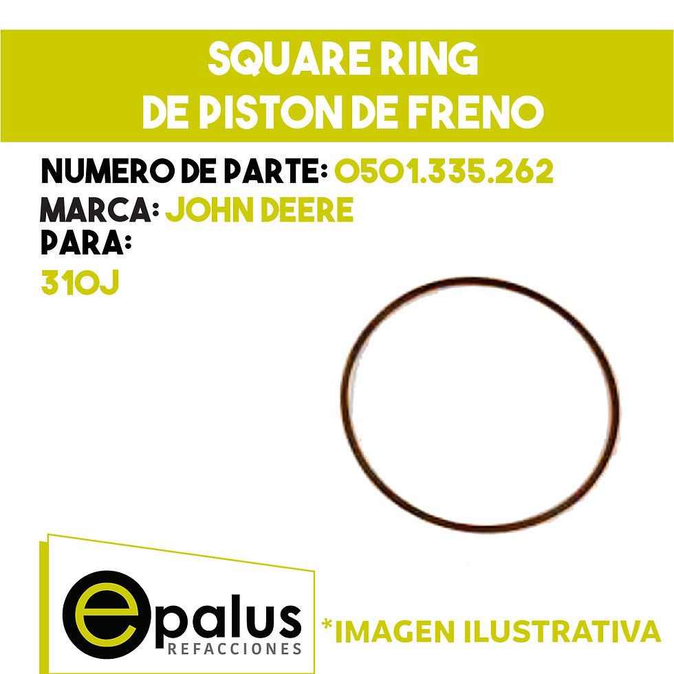 SQUARE RING DE PISTON DE FRENO - PARTE: 0501.335.262