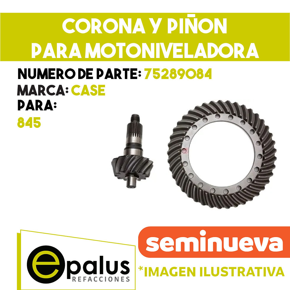 CORONA Y PIÑON PARA MOTONIVELADORA - PARTE: 75289084