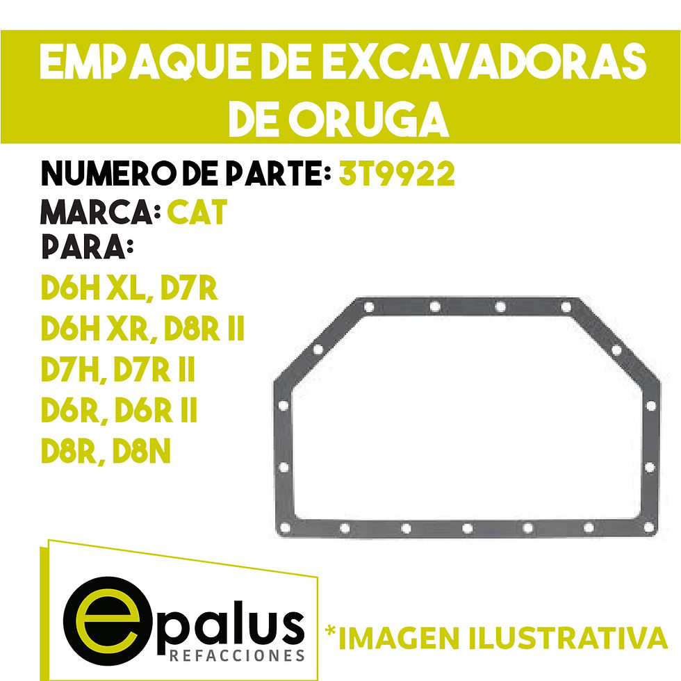 EMPAQUE DE EXCAVADORAS DE ORUGA - PARTE: 3T9922