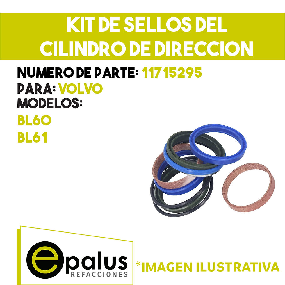KIT DE SELLOS DEL CILINDRO DE DIRECCION - PARTE: 11715295