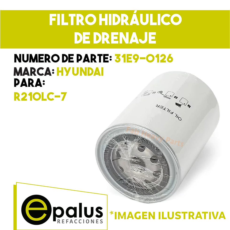 FILTRO HIDRÁULICO DE DRENAJE - PARTE: 31E9-0126