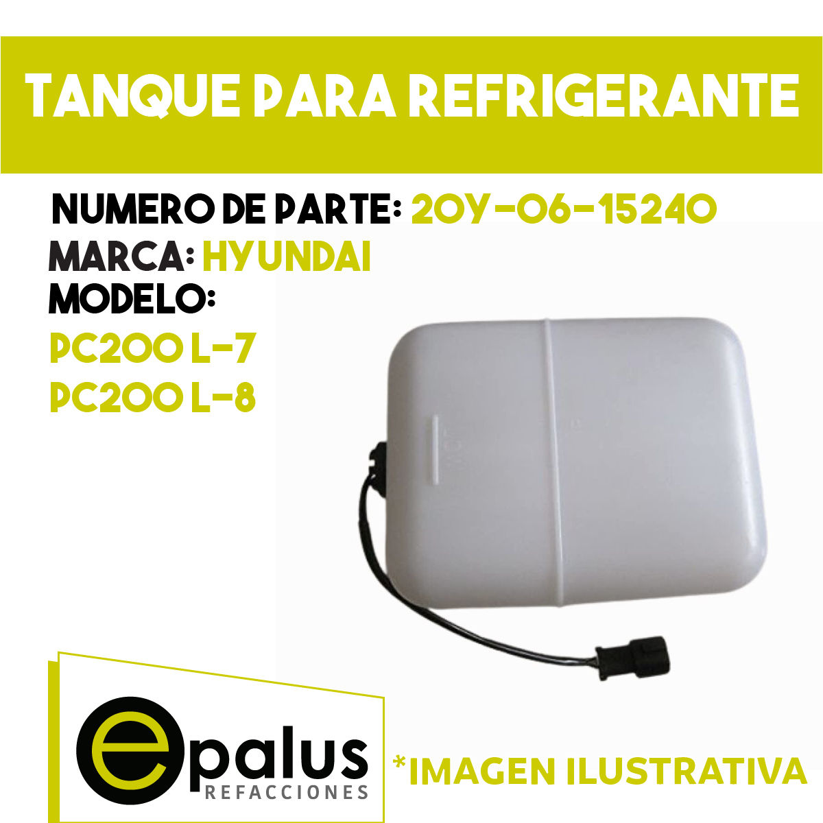 TANQUE PARA REFRIGERANTE - PARTE: 20Y-06-15240
