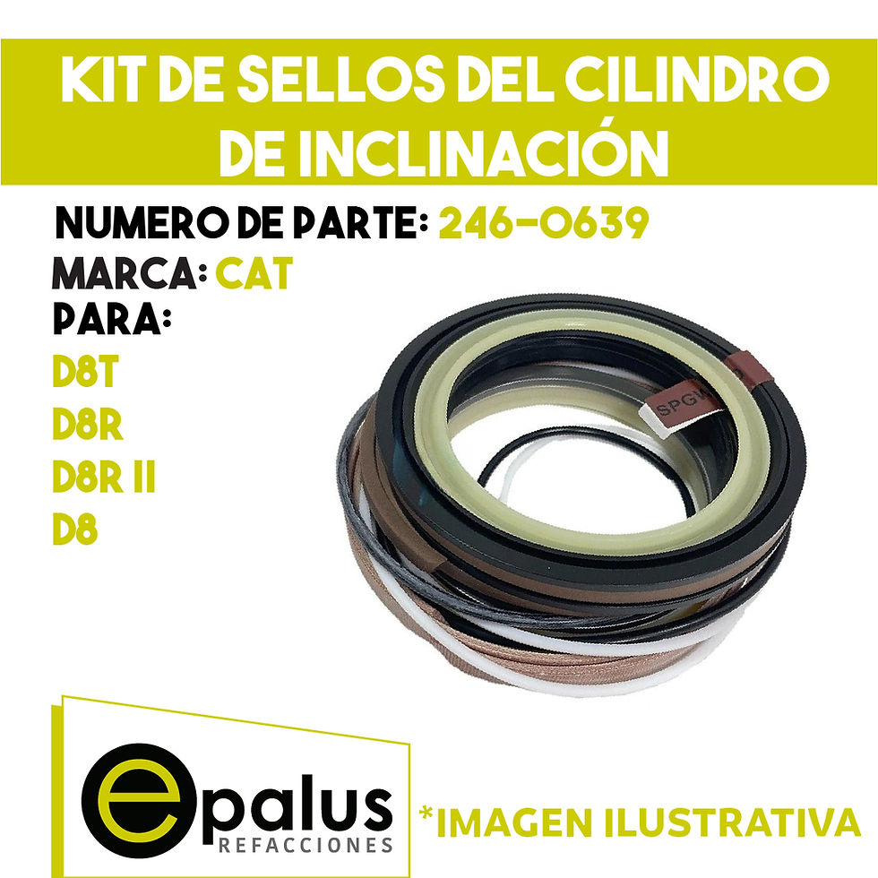 KIT DE SELLOS DEL CILINDRO DE INCLINACIÓN - PARTE: 246-0639