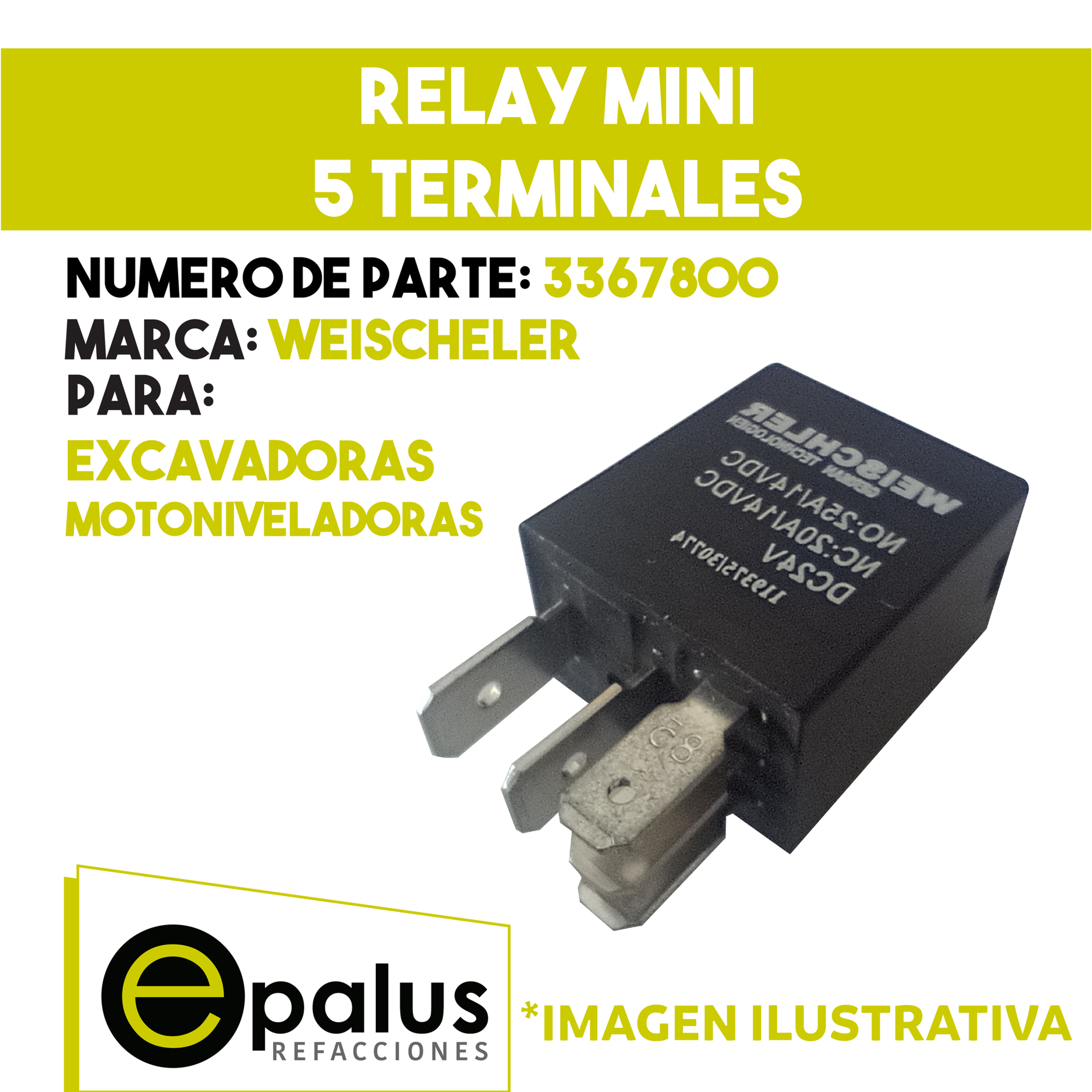 RELAY MINI, 5 TERMINALES - PARTE: 3367800