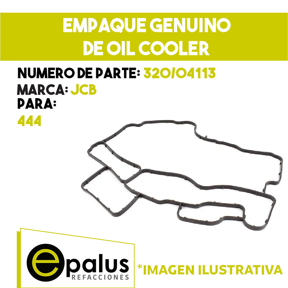 EMPAQUE GENUINO DE OIL COOLER - PARTE: 320/04113