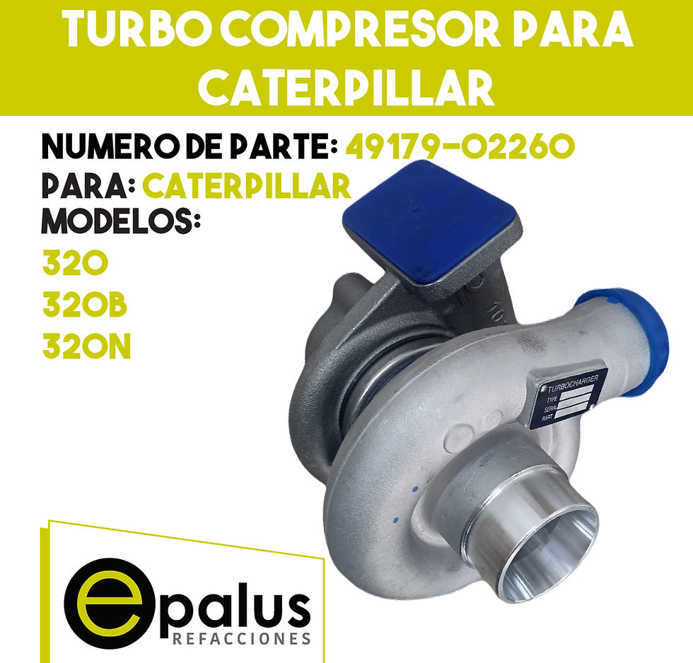 TURBO COMPRESOR PARA EXCAVADORA - PARTE: 49179-02260