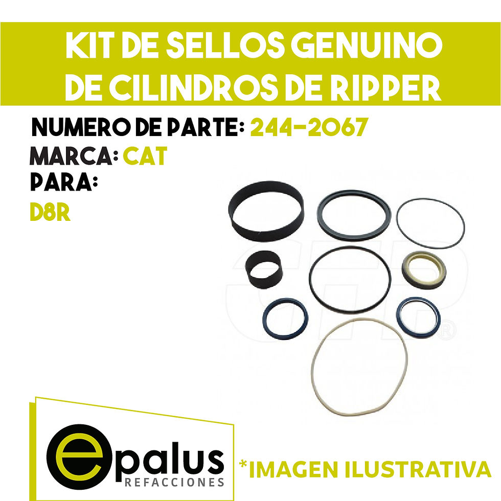 KIT DE SELLOS GENUINO DE CILINDROS DE RIPPER - PARTE: 244-2067