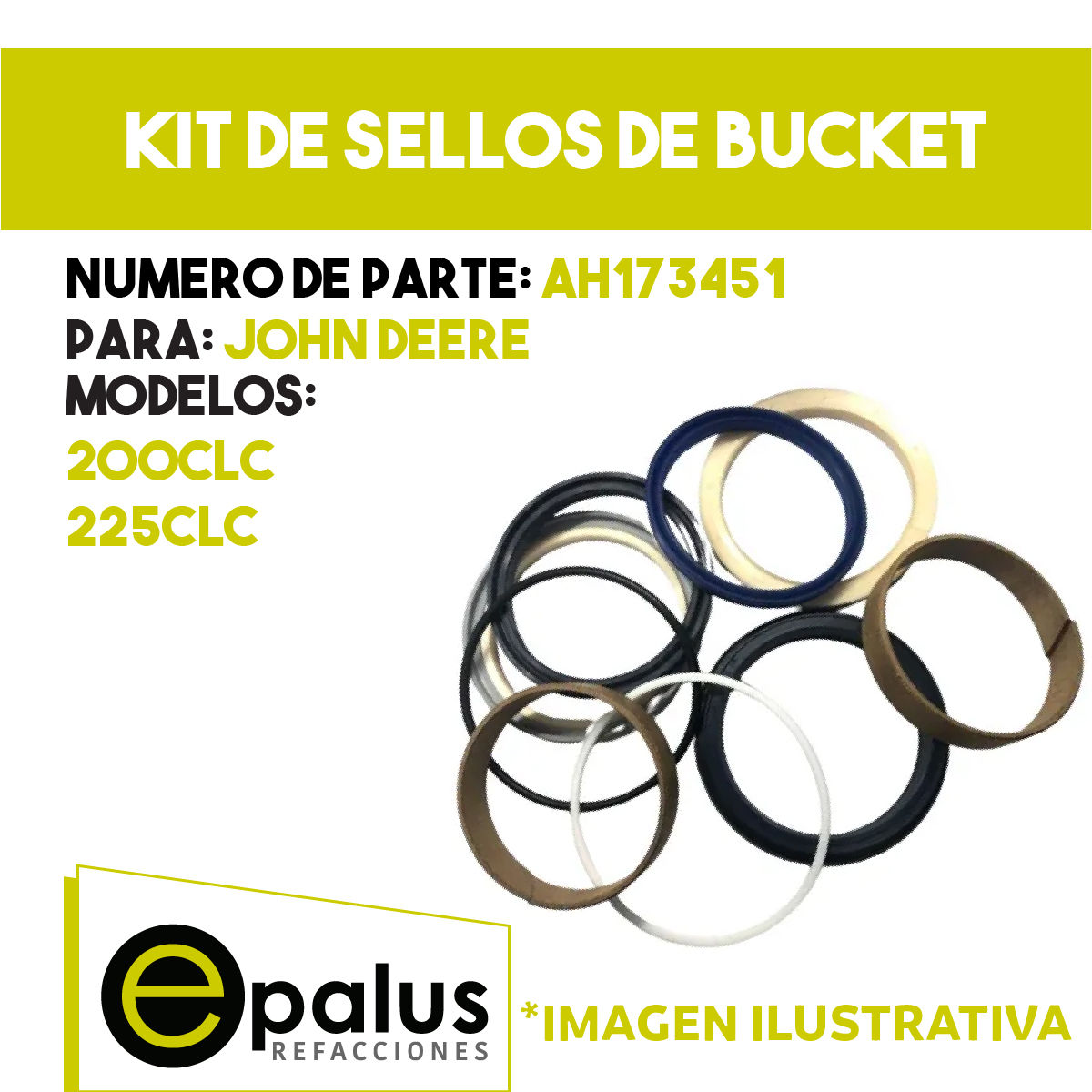 KIT DE SELLOS DE BUCKET - PARTE: AH173451