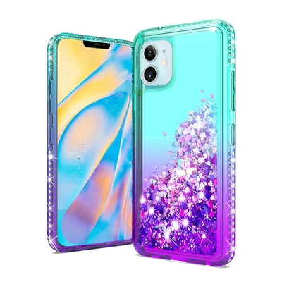 Thumbnail: iPhone 12 5.4 Two Tone Diamond Glitter Case