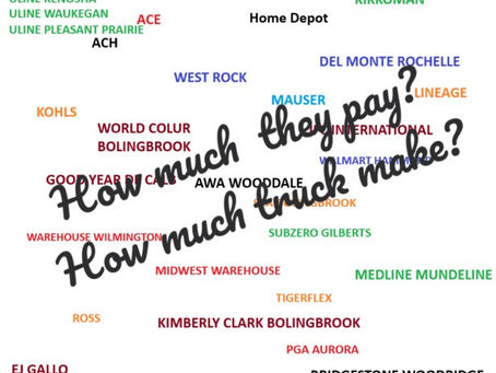 How Much client pays ? How much truck take?