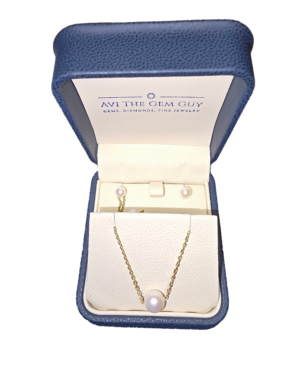 Collar de oro de 14k para mujer, cadena con perlas. Nuevo