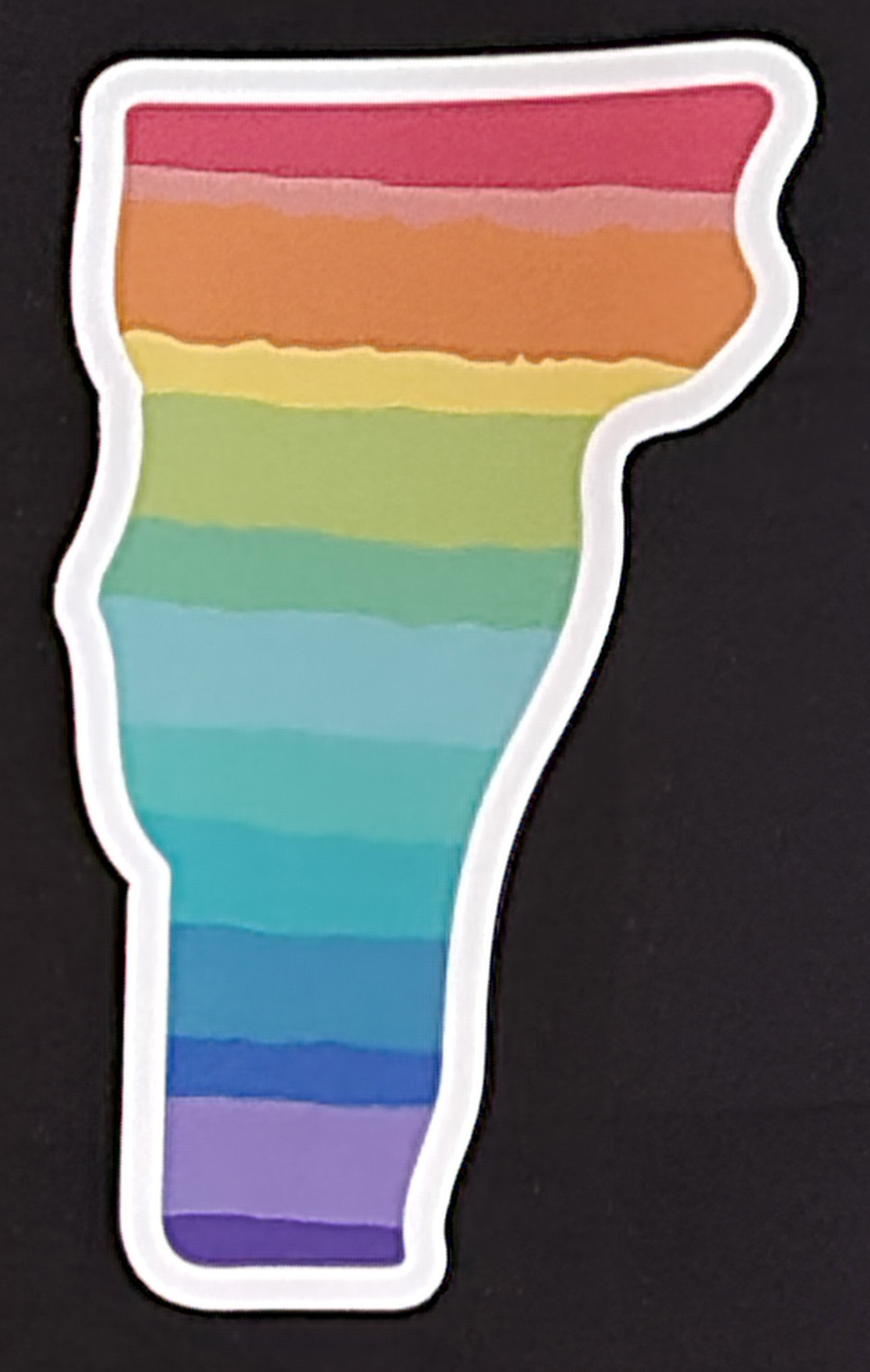 3 - Small VT Rainbow (3")