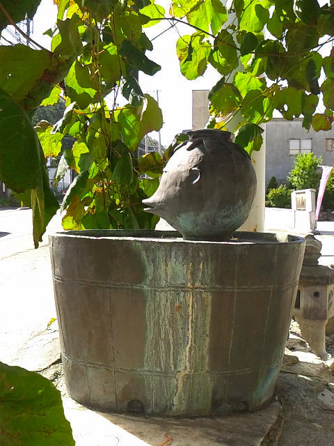 (^^ゞ 定山渓のサンクス横で カッパ?