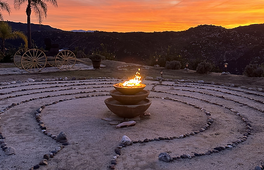 Labryinth for meditation at Sheros Womens Weekend Retreats