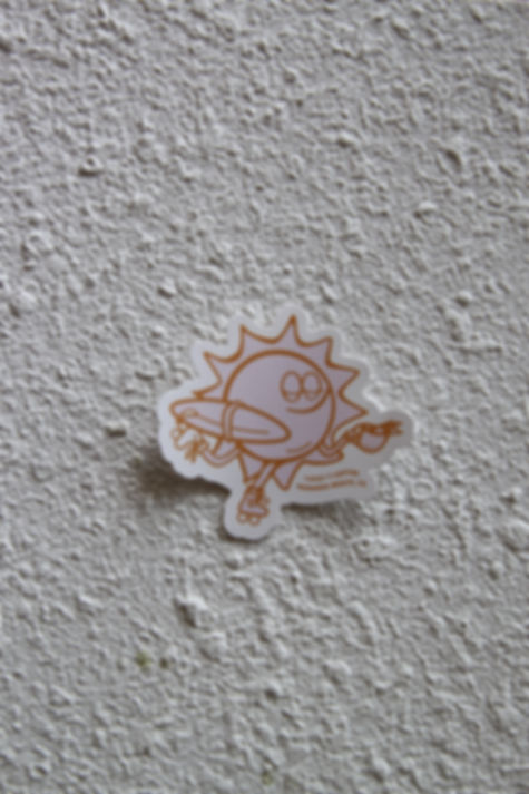 Surfer Sun Sticker