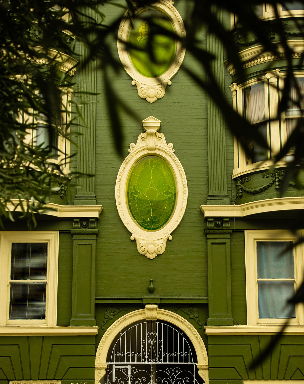 A green building's facade