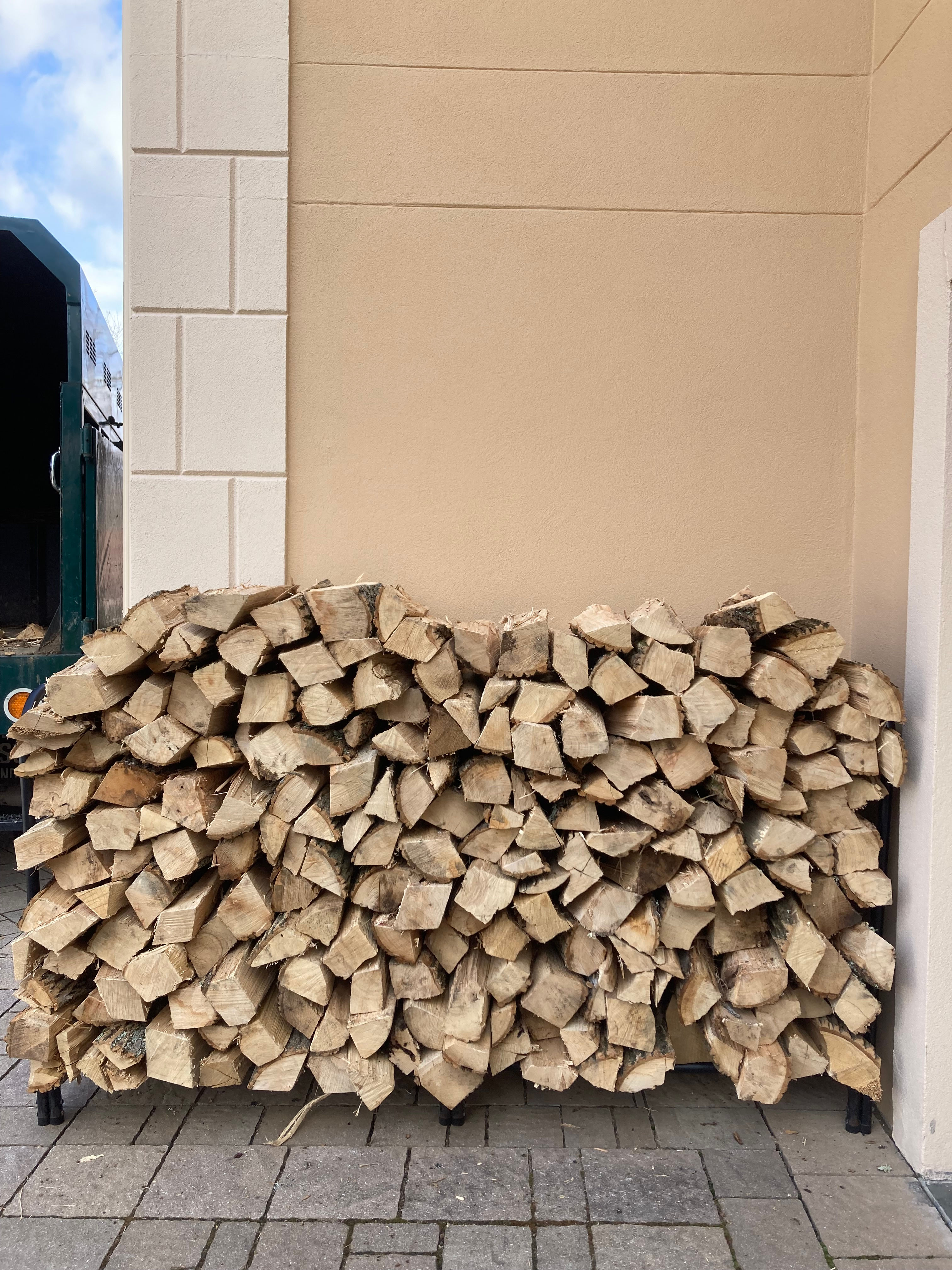 Stacked Season Firewood 