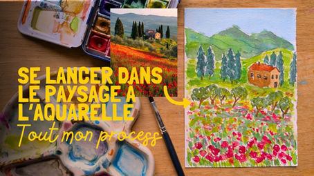 Se lancer dans le paysage à l'aquarelle : mon process pas à pas pour débutants
