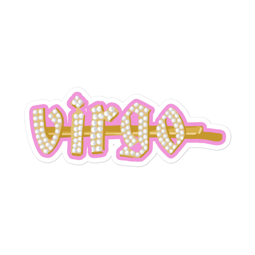 Thumbnail: Virgo Hair Clip - Sticker
