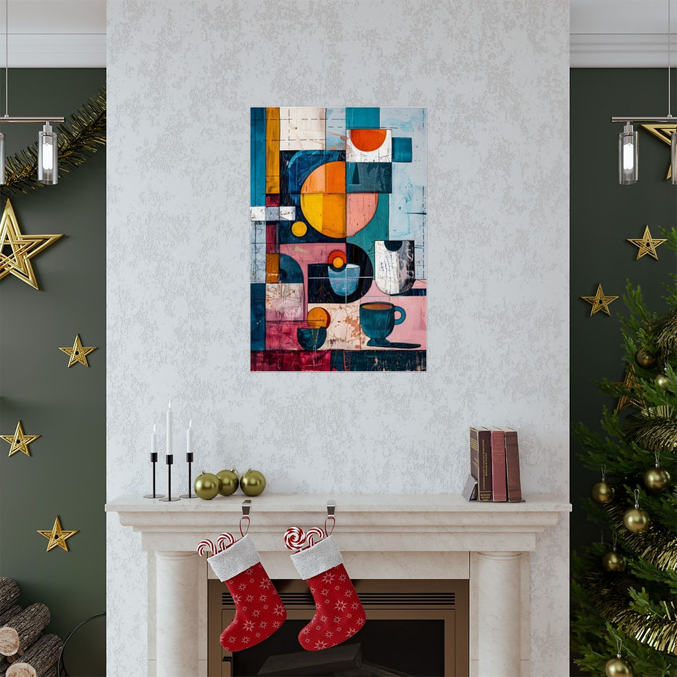 Thumbnail: Abstract Breakfast | One | Matte Vertical Posters
