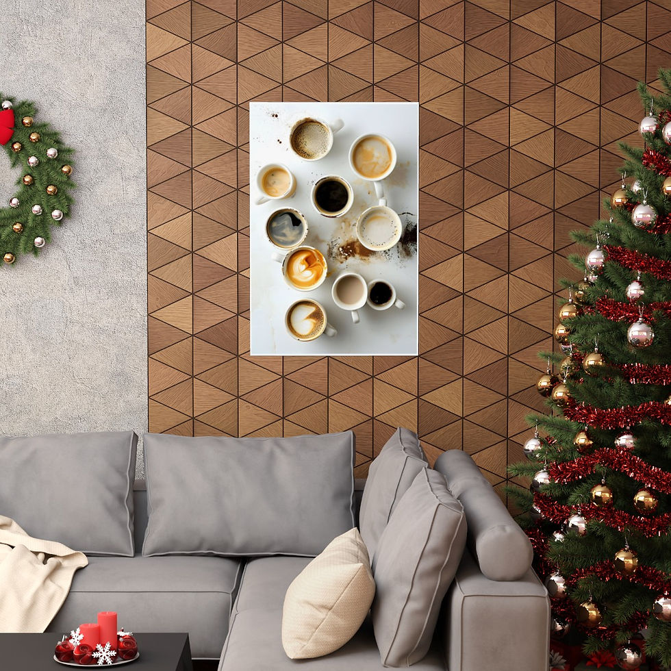 Thumbnail: Coffee Montage | One | Matte Vertical Posters