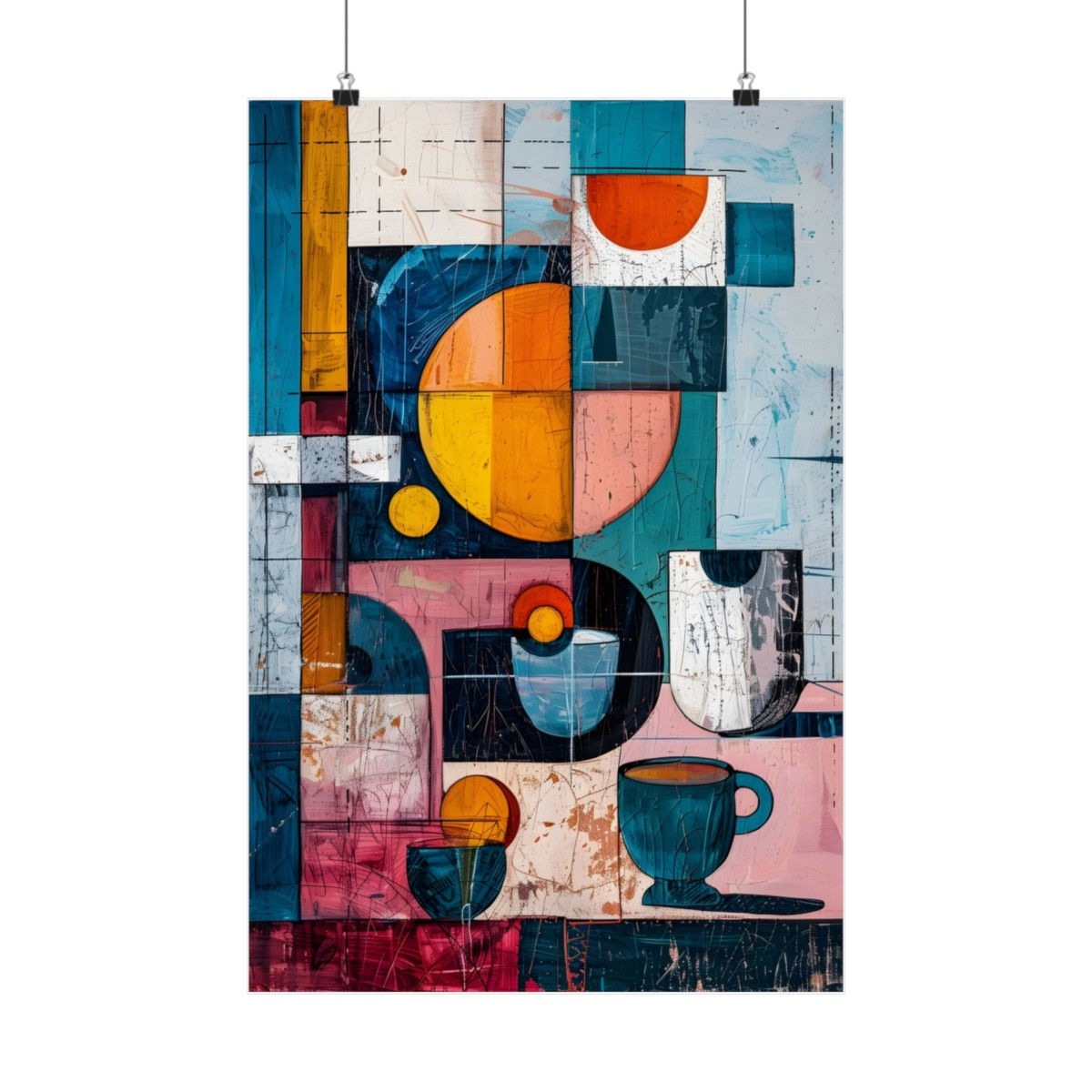 Abstract Breakfast | One | Matte Vertical Posters