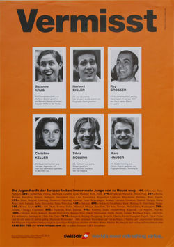 Guerrilla Poster Swissair - lancio