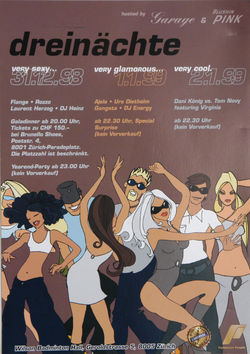 Flyer per evento musicale, Zurigo